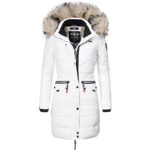 Warm & Waterafstotend Navahoo PAULA PRINCESS Winterjas Dames Volwassen Capuchon Wit