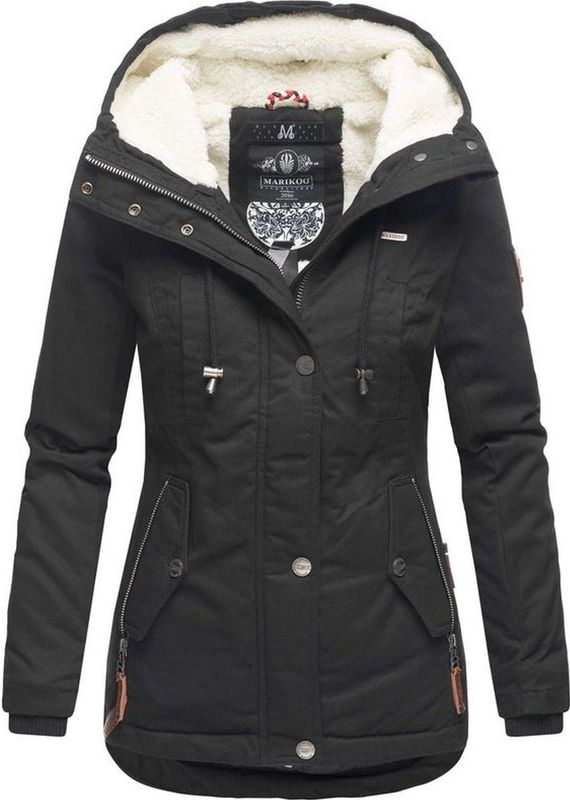 Marikoo - Bikoo - Winterjas - Zwart - Met Capuchon