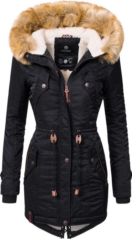 Navahoo - B399 - Winterjas - Warm - Waterafstotend - Met Afneembare Bontkraag