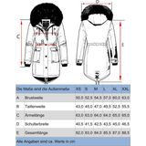 Navahoo - Luluna Prc - Winterjas - Zwart - 100% Polyester, Afneembare Imitatiebont Capuchon