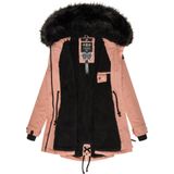Navahoo - Luluna Prc - Winterjas - Zwart - 100% Polyester, Afneembare Imitatiebont Capuchon