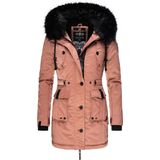 Navahoo - Luluna Prc - Winterjas - Zwart - 100% Polyester, Afneembare Imitatiebont Capuchon