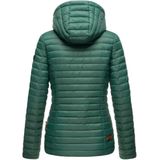 Marikoo dames gewatteerde jas – Asraa, licht met capuchon & contrasterende voering