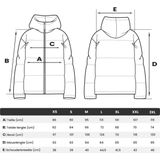 Marikoo dames gewatteerde jas – Asraa, licht met capuchon & contrasterende voering