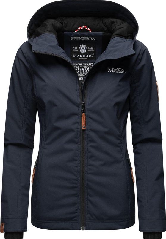 MARIKOO - Tussenjas - Navy - Softshell Jas - Met Capuchon