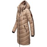 Navahoo - Umay - Gewatteerde Jas - Lange Dames Winterjas - Afneembare Capuchon & Bontkraag