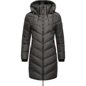 Marikoo Armasa Winterjas, gewatteerde jas voor dames, XS - XXL, antraciet, L