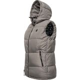 Marikoo - Eisflöckchen - Gewatteerd Vest - Met Capuchon en Imitatiebontkraag