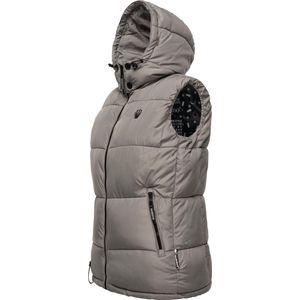 Marikoo - Eisflöckchen - Gewatteerd Vest - Met Capuchon en Imitatiebontkraag