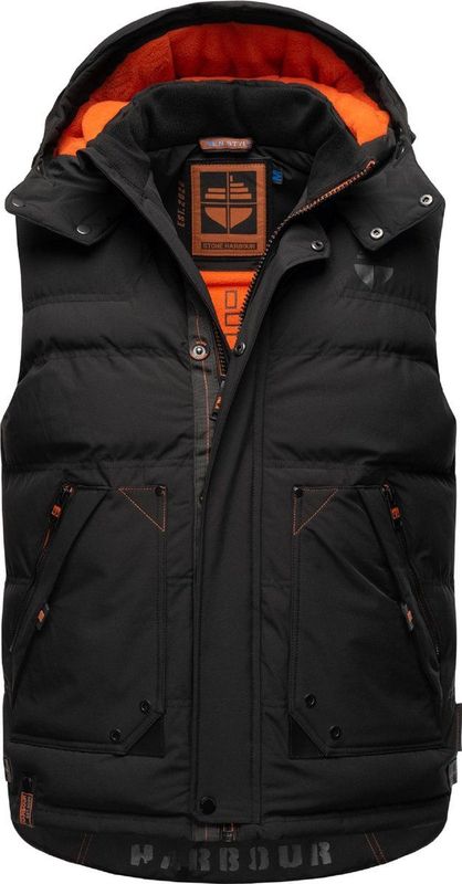 STONE HARBOUR - Egoor - Gewatteerd Gilet - Licht - Met Afneembare Capuchon