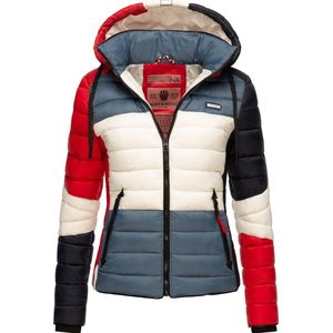 NAVAHOO Tussenjas 'Lulana'  duifblauw / rood / zwart / wit