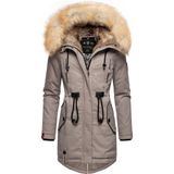 Navahoo - Bombii - Winterjas - Dames - Chique - Imitatiebontkraag