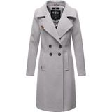 Marikoo - Navahoo B661 - Dames Mantel - Zink-grijs - Trenchcoat