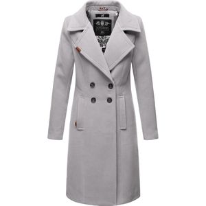 Marikoo - Navahoo B661 - Dames Mantel - Zink-grijs - Trenchcoat