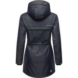 NAVAHOO Tussenmantel 'Rainy Forest'  donkerblauw / oranje / wit