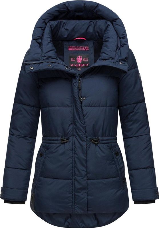 Marikoo - Gewatteerd Damesjack - Winterjas - Waterafstotend - Zwart - Polyester