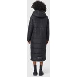 NAVAHOO - Waffelchen - Gewatteerde Jas - Zwart - Lange Pasvorm