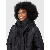 NAVAHOO - Waffelchen - Gewatteerde Jas - Zwart - Lange Pasvorm