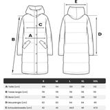 NAVAHOO - Waffelchen - Gewatteerde Jas - Zwart - Lange Pasvorm