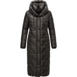 NAVAHOO - Waffelchen - Gewatteerde Jas - Zwart - Lange Pasvorm