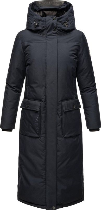 Navahoo - Wolkenfrost - Winterjas - Donkerblauw - Extra Lang met Capuchon