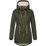 Navahoo - Ireliaa - Parka - Olijf - Windafstotend met Teddyvoering en Capuchon