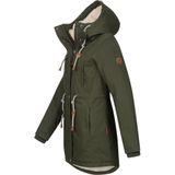 Navahoo - Ireliaa - Parka - Olijf - Windafstotend met Teddyvoering en Capuchon