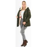 Navahoo - Ireliaa - Parka - Olijf - Windafstotend met Teddyvoering en Capuchon