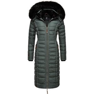 Navahoo - Umay - Winterjas - Stormy Blue - Gewatteerd - Lang - Met Capuchon