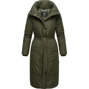 Gewatteerde Jas - Effen - Warm Gevoerd - Lange Pasvorm