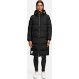 Marikoo lange dames gewatteerde winterjas met capuchon – Nomadiaa