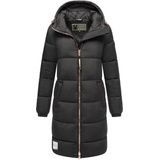 Marikoo lange dames gewatteerde winterjas met capuchon – Nomadiaa