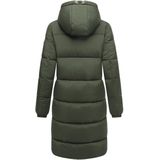 Marikoo lange dames gewatteerde winterjas met capuchon – Nomadiaa