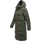 Marikoo lange dames gewatteerde winterjas met capuchon – Nomadiaa