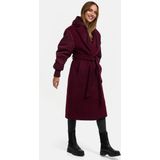 MARIKOO - N016 - Winterjas - Wijn - Dames
