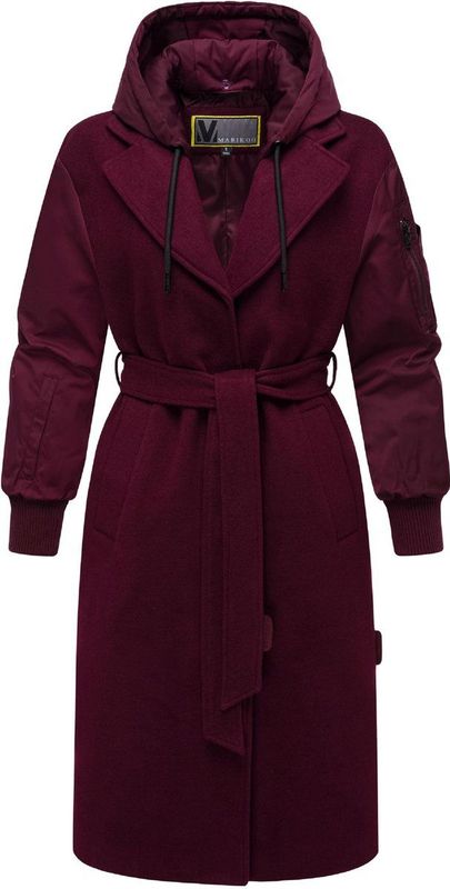 MARIKOO - N016 - Winterjas - Wijn - Dames