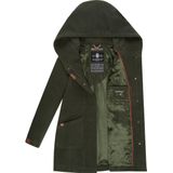 Marikoo - B819 - Damesjas - Olijfgroen - Lange Parka - Winterjas