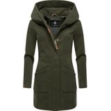 Marikoo - B819 - Damesjas - Olijfgroen - Lange Parka - Winterjas