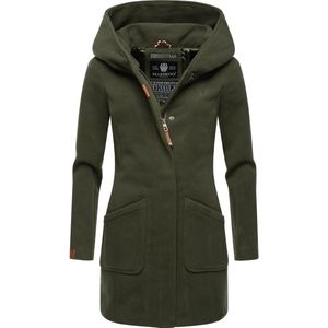 Marikoo - B819 - Damesjas - Olijfgroen - Lange Parka - Winterjas