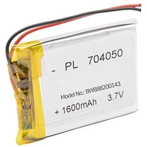 vhbw Accu vervanging voor Fatboy PN704050 voor tafellamp, bedlampje (1600mAh, 3,7V, Li-polymeer)