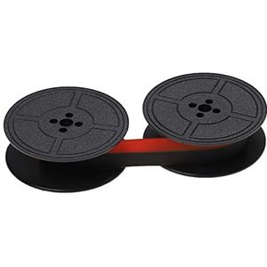 vhbw Kleurlint, labeltape, compatibel met Triumph-Adler Gabriele 25 Bonprinter, naaldprinter zwart/rood
