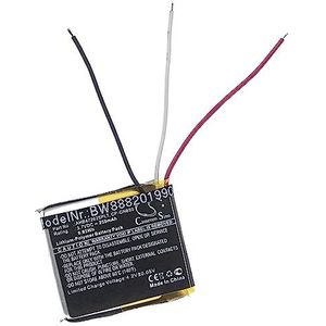 vhbw Accuvervanging voor Jabra AHB472625PLT, AHB682828PS, CP-GN650 voor draadloze headset hoofdtelefoon (250 mAh, 3,7 V, Li-polymeer)