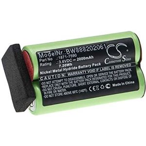 vhbw Batterij compatibel met Moser Wella Academy ChromStyle tondeuse (2000 mAh, 3,6 V, NiMH)