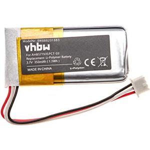 vhbw Vervangende batterij compatibel met Sennheiser Flex RS 2000, RS 5000 multimedia stereo versterker, hifi-versterker (350 mAh, 3,7 V, Li-polymeer)