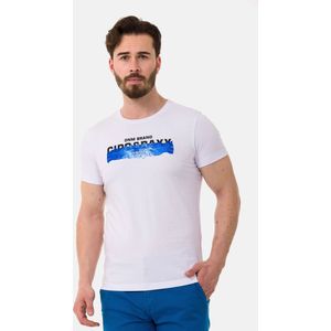 CIPO & BAXX Shirt  blauw / wit