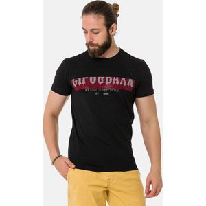 CIPO & BAXX Shirt  grijs / rood / zwart