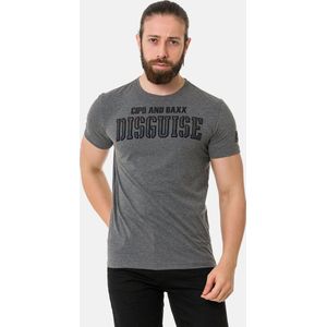 CIPO & BAXX Shirt  antraciet / zwart