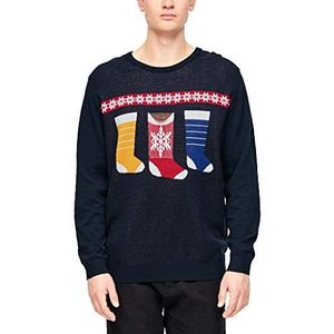 s.Oliver heren trui, blauw (Fresh Ink 5952), XXL
