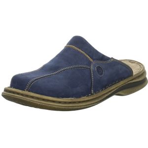 Josef Seibel HEREN klompen Klaus, Mannen Klompen & Muiltjes,Schoenbreedte G (Normaal),Slippers,Slip op,Blauw (jeans-kombi),49 EU / 14 UK