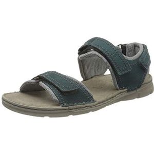 Josef Seibel John 06 riempjessandalen voor heren, Blauw Aqua Combi Te796 591, 43 EU